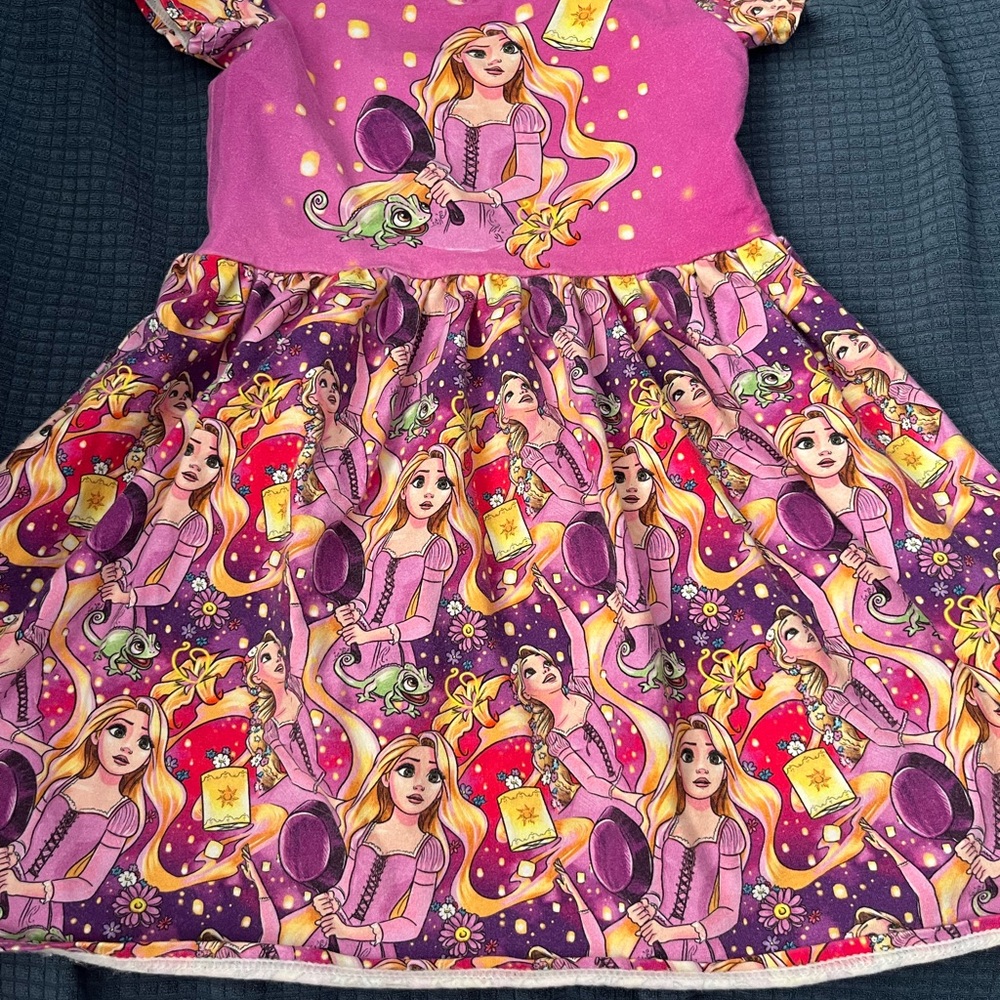 Enchanting Pink and Purple Kids Dress